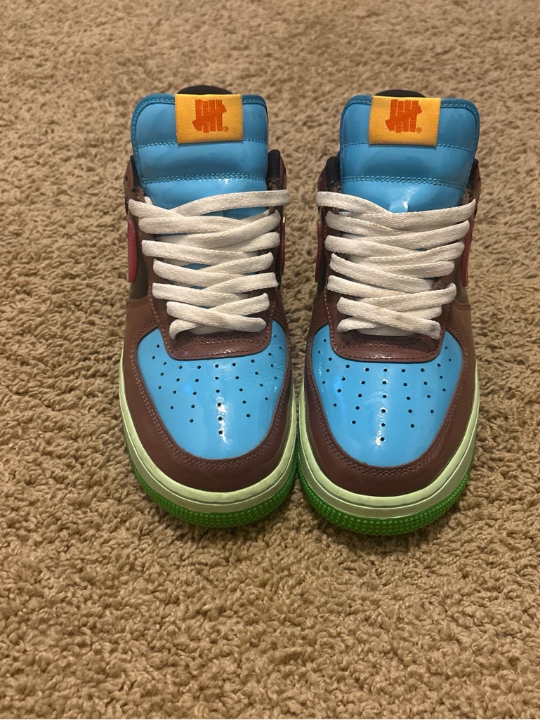 Nike Men's Multicolor Sneakers Blue, Brown, Green, Yellow